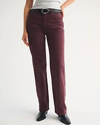 High Rise 90s Relaxed Olive Jean