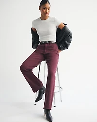 Curve Love High Rise 90s Relaxed Red Jean