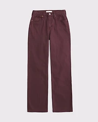 Curve Love High Rise 90s Relaxed Red Jean