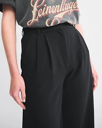 A&F Sloane Tailored Hardware Wide Leg Pant