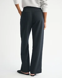 Curve Love A&F Sloane Tailored Hardware Wide Leg Pant