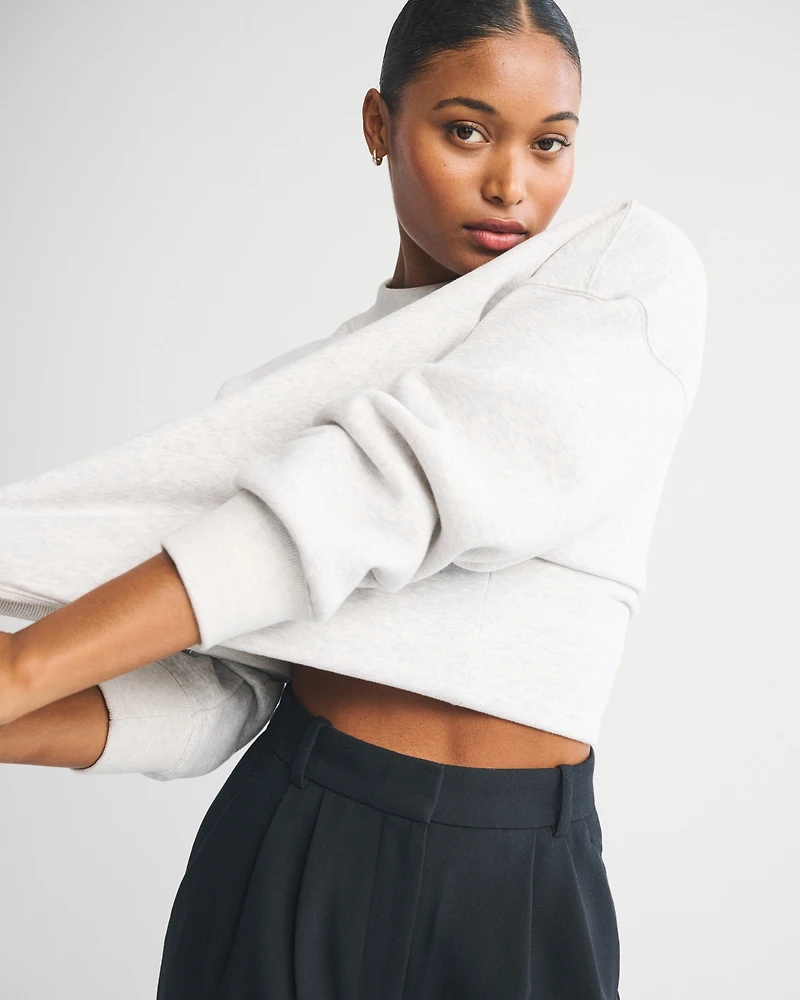 Curve Love A&F Sloane Tailored Hardware Wide Leg Pant