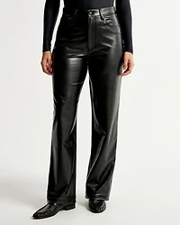 Curve Love Vegan Leather High Rise Loose Pant