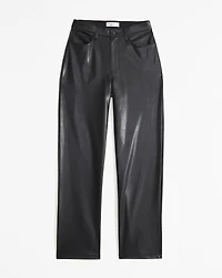 Curve Love Vegan Leather High Rise Loose Pant