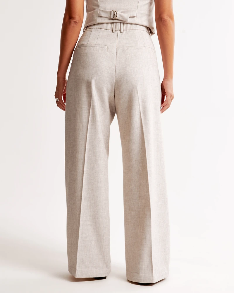 Curve Love A&F Harper Tailored Ultra Wide Leg Pant