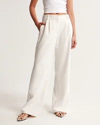 A&F Sloane Low Rise Tailored Wide Leg Pant