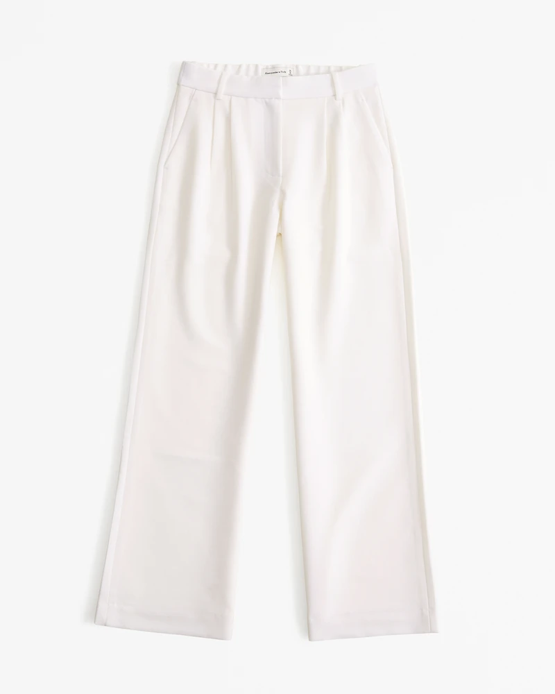 A&F Sloane Low Rise Tailored Wide Leg Pant