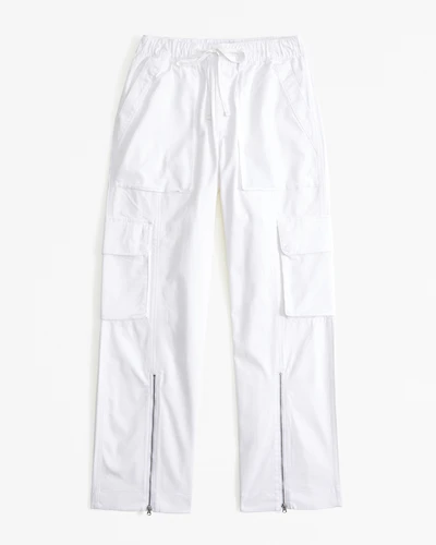 Pull-On Wide Leg Cargo Pant