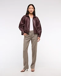 Low Rise Tailored Straight Pant