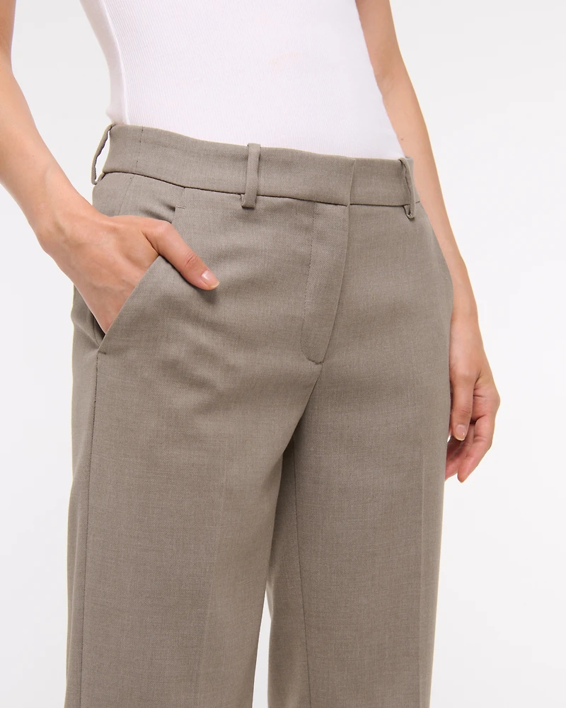 Low Rise Tailored Straight Pant