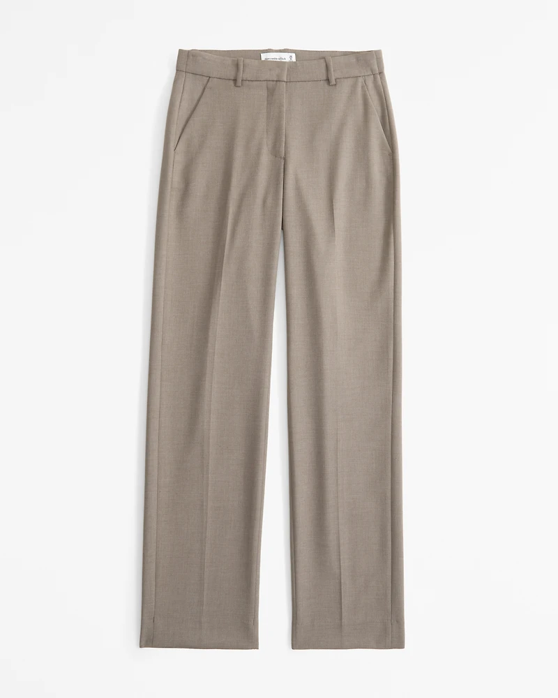 Low Rise Tailored Straight Pant