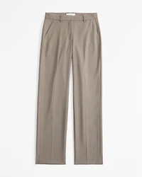 Low Rise Tailored Straight Pant