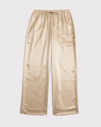 Textured Satin Pull-On Pant