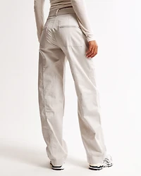 Mid Rise Barrel Utility Pant
