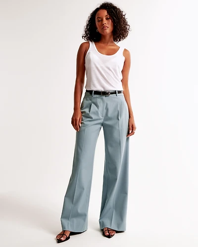 Tailored Wide Leg Pant