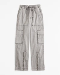 Pull-On Wide Leg Cargo Pant
