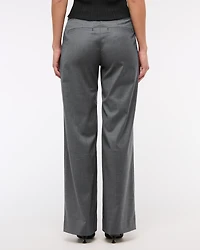 Low Rise Clean Tailored Wide Leg Pant