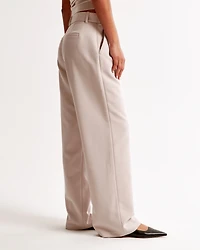 Curve Love A&F Sloane Low Rise Tailored Wide Leg Pant