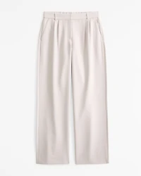 Curve Love A&F Sloane Low Rise Tailored Wide Leg Pant