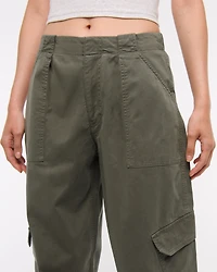 Mid Rise Barrel Cargo Pant