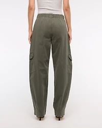 Mid Rise Barrel Cargo Pant