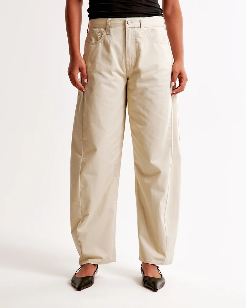 Curve Love Mid Rise Barrel Pant