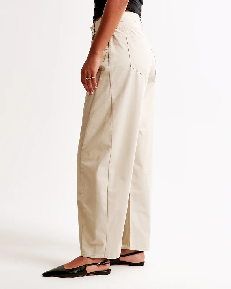 Curve Love Mid Rise Barrel Pant
