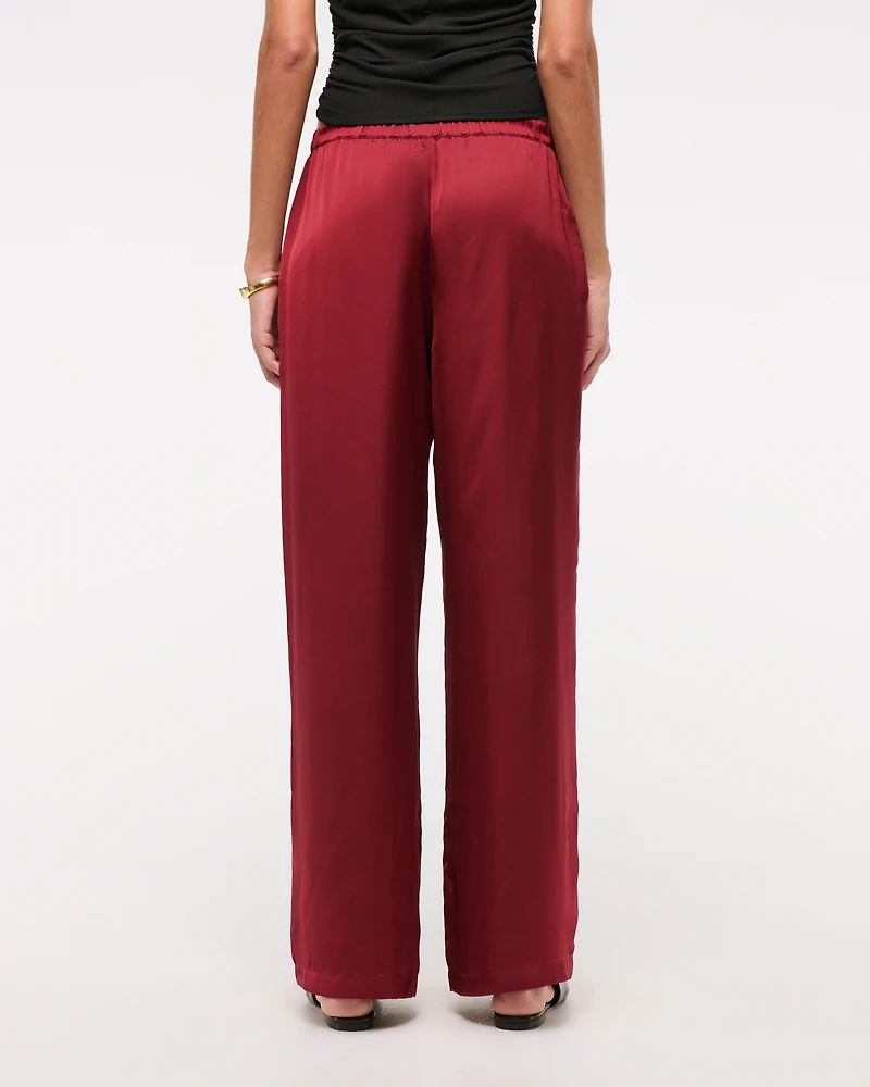 Satin Pull-On Pant