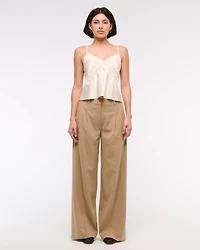Tailored Wide Leg Pant