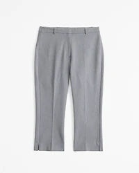 Curve Love Mid Rise Tailored Capri Pant