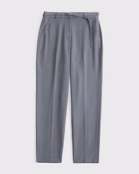 Curve Love High Rise Belted Ankle Straight Pant