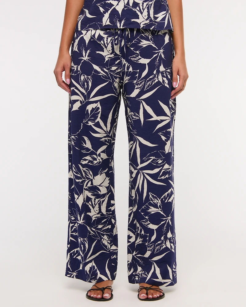 Textured Pull-On Pant