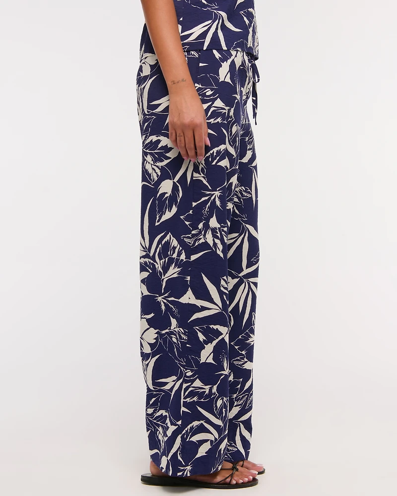 Textured Pull-On Pant