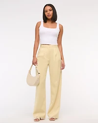 Pantalones de pierna ancha con corte sastre A&F Sloane