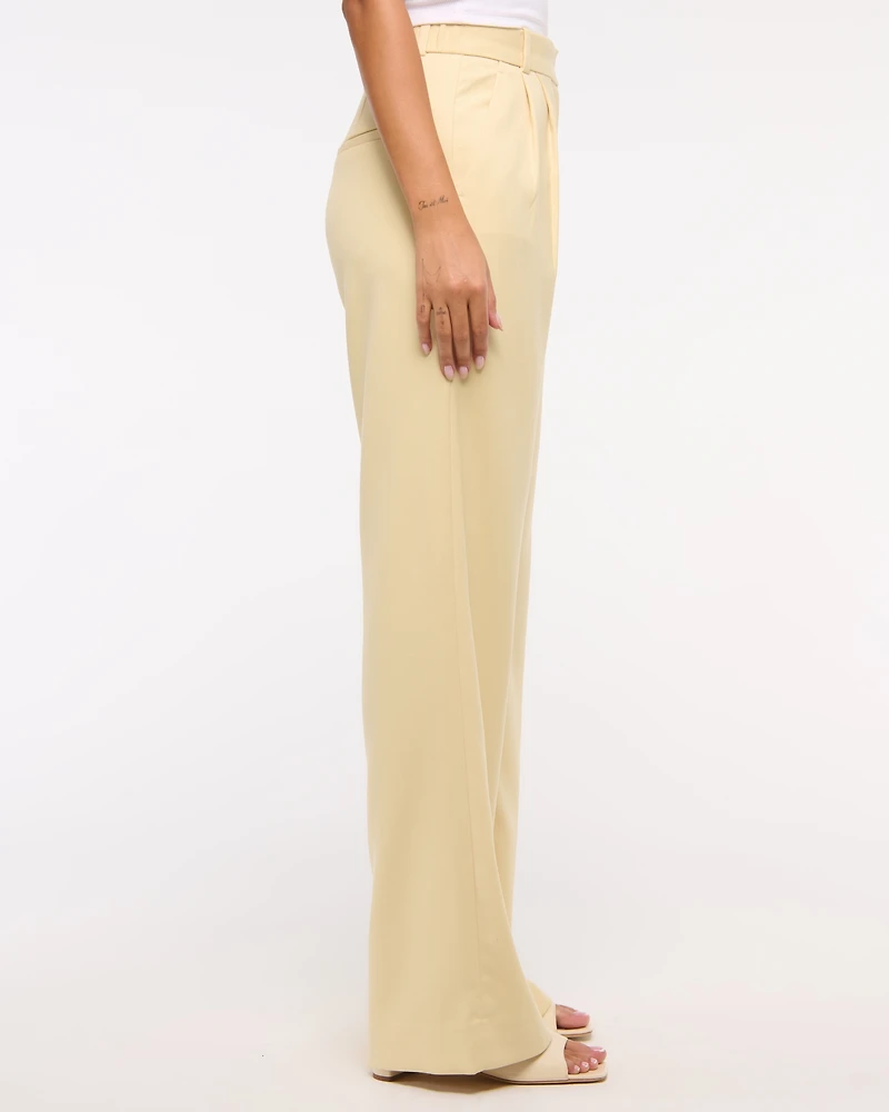 Pantalones de pierna ancha con corte sastre A&F Sloane