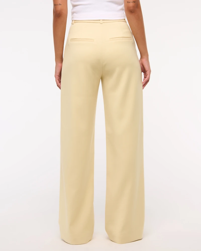 Pantalones de pierna ancha con corte sastre A&F Sloane