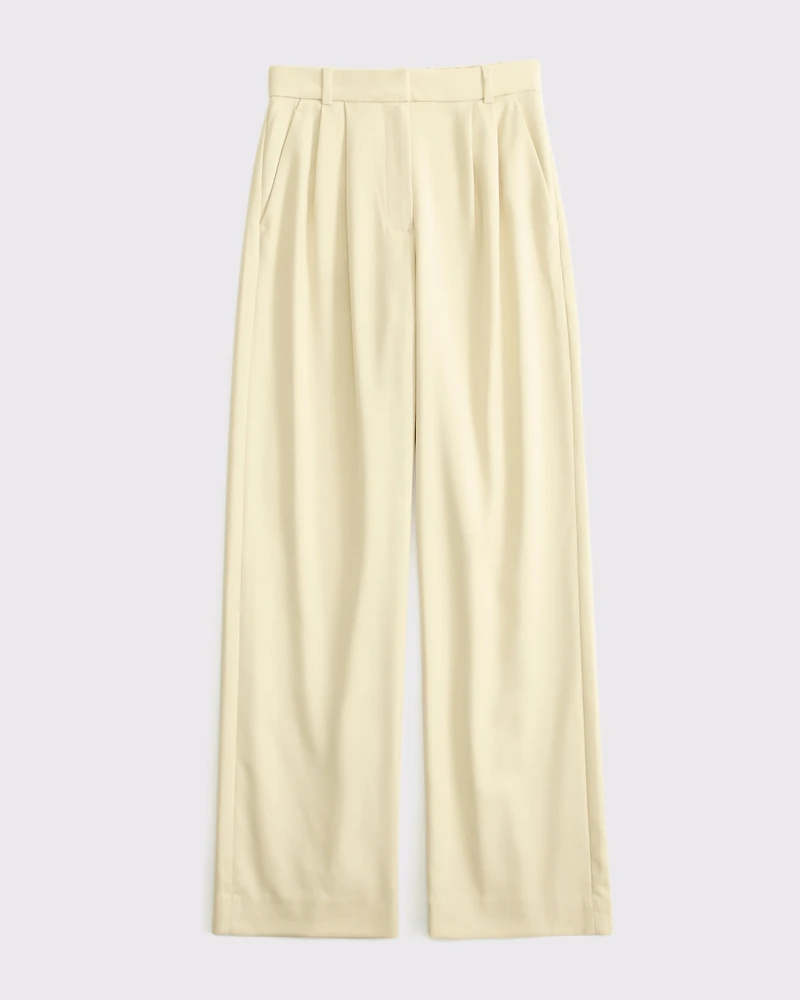 Pantalones de pierna ancha con corte sastre A&F Sloane