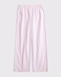 Poplin Wide Leg Pull-On Pant