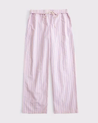 Poplin Wide Leg Pull-On Pant