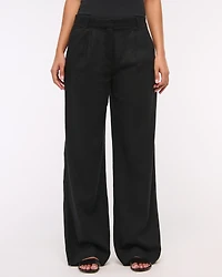 A&F Sloane Low Rise Tailored Linen-Blend Pant