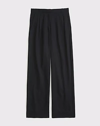 A&F Sloane Low Rise Tailored Linen-Blend Pant