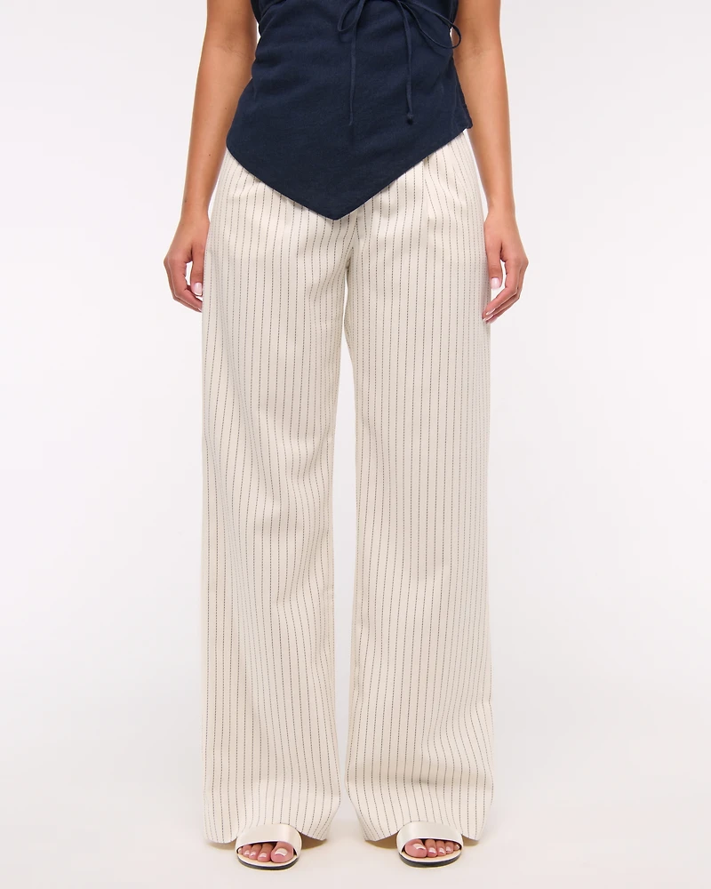 A&F Sloane Tailored Wide Leg Pant