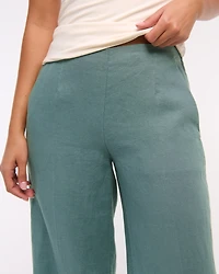 Premium Linen Tailored Ultra Wide Leg Pant