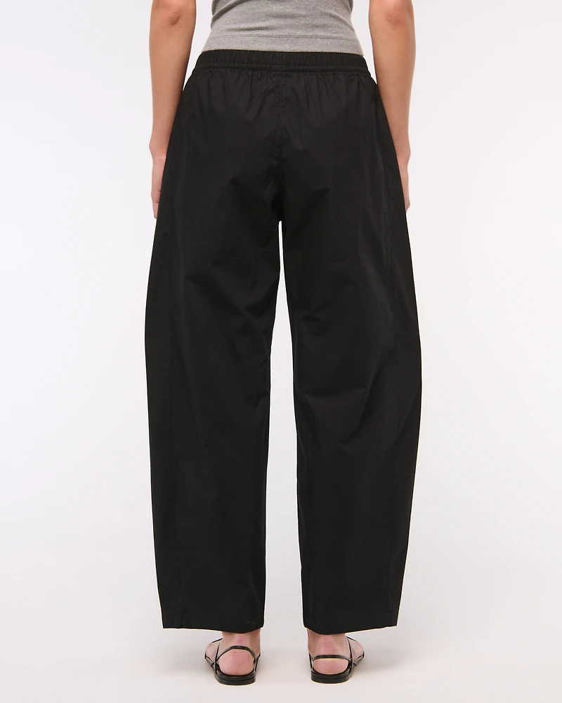 Poplin Barrel Pull-On Pant