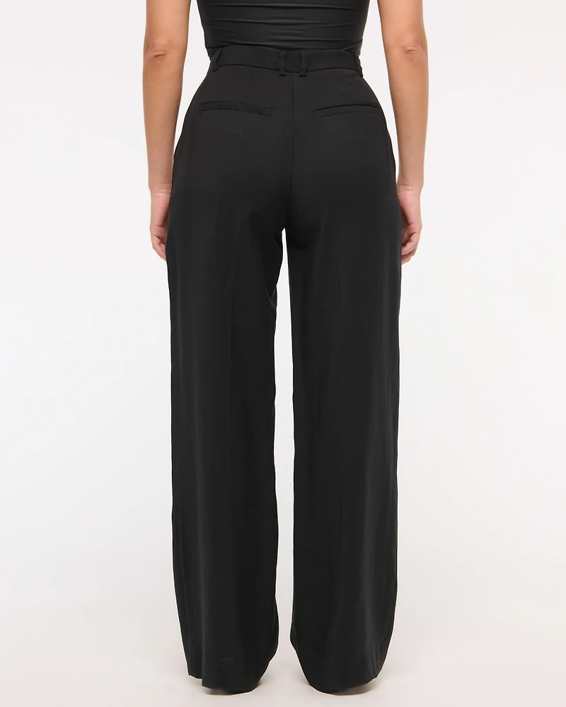 Curve Love Drapey Tailored Wide Leg Pant