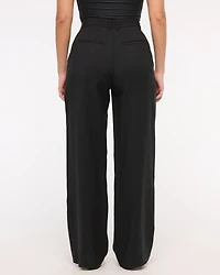 Curve Love Drapey Tailored Wide Leg Pant