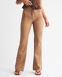 Curve Love Vegan Suede Bootcut Pant