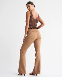 Curve Love Vegan Suede Bootcut Pant