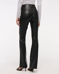 High Rise Slim Boot Vegan Suede Pant