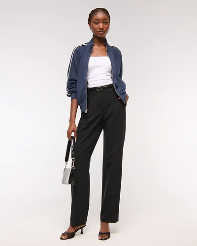 A&F Quinn Tailored Straight Pant